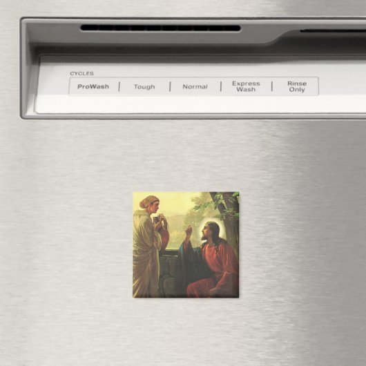 Aimant Jésus Christ et le Bon Samaritain dans le Puits (In Situ (Lave-vaisselle))