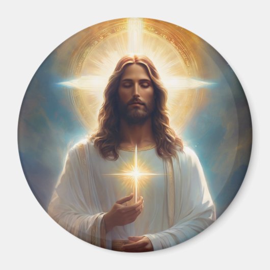Aimant Jesus Christ Heavenly Image for your Refrigerator (Devant)