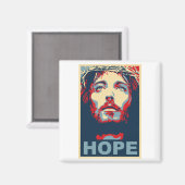 Aimant Jésus Christ Hope (Recto/Verso)