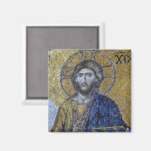 Aimant Jésus Christ Icône chrétienne orthodoxe byzantine (Recto/Verso)