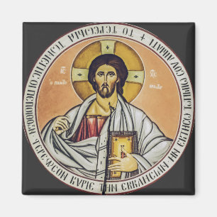 Aimant Jésus-Christ Pantocrator dôme de l'Église