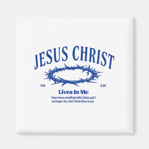 Aimant Jésus Christ Vit En Moi La Couronne De La Bible Ro