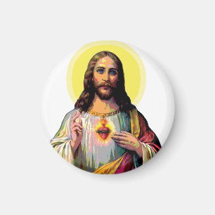 Aimant Jesus Christus en style pop art