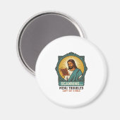 Aimant Jésus Code QR flou ne scannera pas Menu Humour Tec (Recto/Verso)