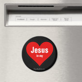 Aimant Jésus dans mon coeur gotGod316.com (In Situ (Lave-vaisselle))