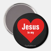 Aimant Jésus dans mon coeur gotGod316.com (Recto/Verso)
