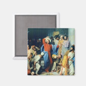 Aimant Jésus Détruit Les Changeurs D'Argent (Recto/Verso)