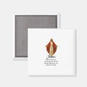 Aimant Jésus en rouge et blanc (Recto/Verso)