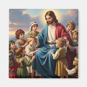 Aimant Jésus entouré d'enfants (Devant)