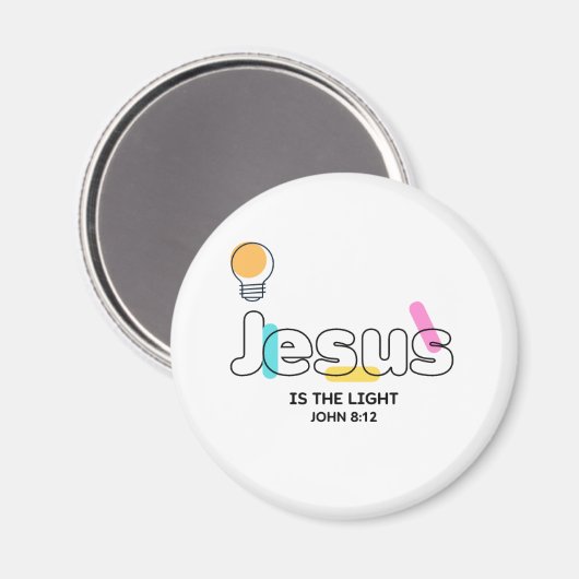 Aimant Jésus est l'aimant léger (Recto/Verso)