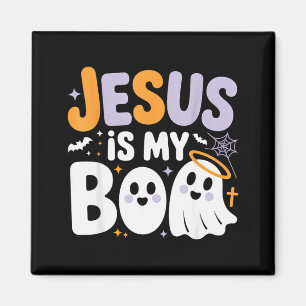 Aimant Jésus est mon Boo Mignon Halloween chrétien fantôm