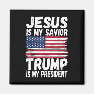 Aimant Jésus Est Mon Sauveur Trump Est Mon Président _ Ré