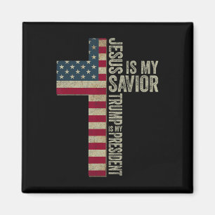 Aimant Jésus est mon sauveur Trump est mon président Trum