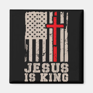 Aimant Jésus Est Roi Christ Seigneur Patriotique Chrétien