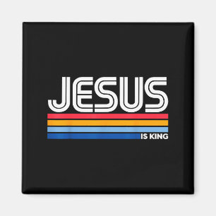 Aimant Jésus Est Roi Croix Chrétienne Dieu Foi Bible Reli