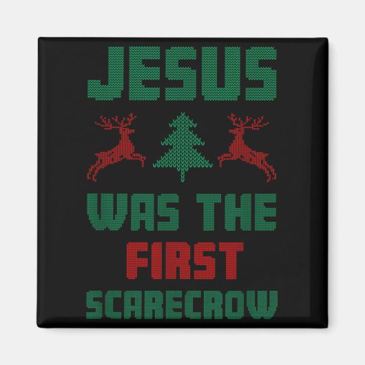 Aimant Jésus était le premier style de pull moche Ecrow (Devant)