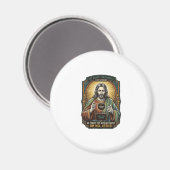 Aimant Jésus Fond Écran Noir Couverture Webcam Virtuelle (Recto/Verso)
