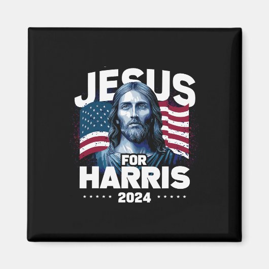 Aimant Jesus For Harris Kamala 2024 (Devant)