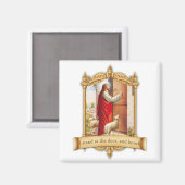 Aimant Jésus frappe à la porte CG0244 (Recto/Verso)