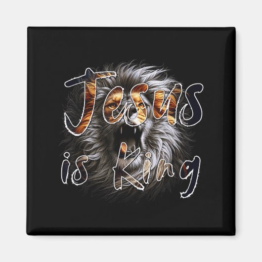 Aimant Jesus Is King, The Lion Of Judah Striking Christia (Devant)