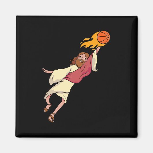 Aimant Jésus Jouant Au Basket (Devant)