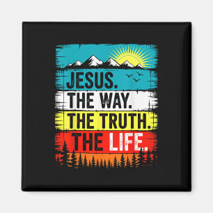Aimant Jésus Le Chemin Vérité Vie Foi Verset Biblique Chr