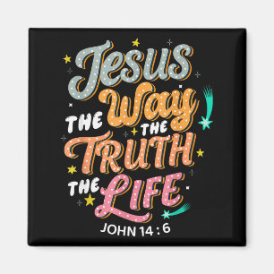 Aimant Jésus Le Chemin Vérité Vie Jean 14 6 Bible Chrétie