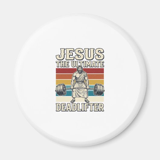 Aimant Jésus Le Levreur De Poids Ultime Design Vectoriel (Devant)