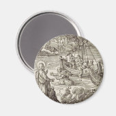 Aimant Jésus marchant sur l'eau (Recto/Verso)