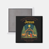Aimant Jesus Nativity Christian Christmas Bible Pjs Toddl (Recto/Verso)
