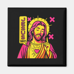 Aimant Jésus Sauve Anime Chrétien Manga Sacred Heart