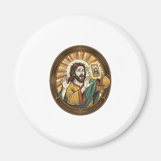 Aimant Jesus Selfie Accidentel avec la Caméra Frontale et (Devant)