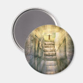 Aimant Jésus sur le tombeau vide Résurrection de Pâques (Recto/Verso)