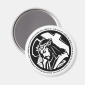 Aimant Jésus tenant la croix avec Jean 3:16 citation (Recto/Verso)