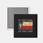 Aimant Jésus Texas chrétien (Recto/Verso)