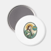 Aimant Jésus tousse au milieu d'un message audio vocal Te (Recto/Verso)