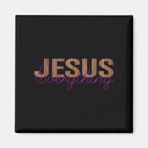 Aimant Jésus Tout Croix Chrétienne Dieu Foi Bible R