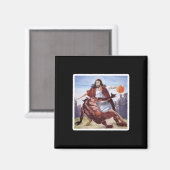 Aimant Jésus Traversant Satan Basketball (Recto/Verso)
