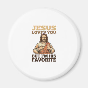 Aimant Jésus vous aime drôle vintage foi conception de t