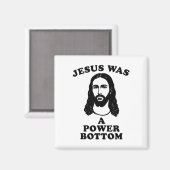 Aimant Jesus Was A Power Bottom Funny Pride Christmas Gag (Recto/Verso)