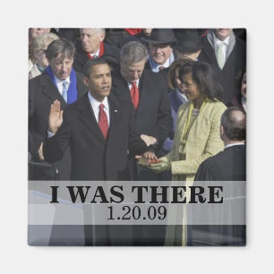Aimant J'ÉTAIS LÀ : Le Président Obama Inauguration