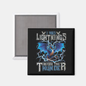 Aimant J'Étais La Lumière Devant Le Dragon D'Imaginaire D (Recto/Verso)