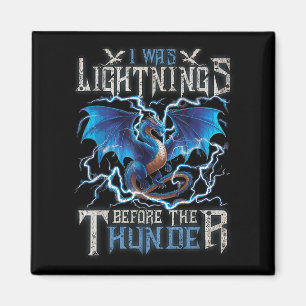 Aimant J'Étais La Lumière Devant Le Dragon D'Imaginaire D