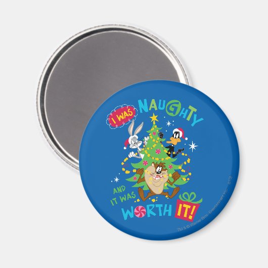 Aimant J'Étais Naughty (Recto/Verso)