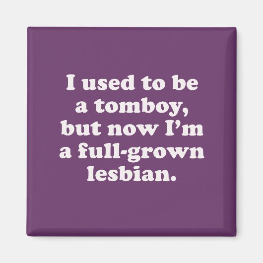 Aimant J'étais un tomboy (Devant)