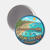 Aimant Jetée de Pismo Beach États-Unis (Recto/Verso)