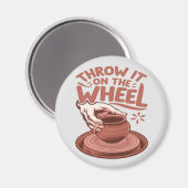 Aimant Jetez-le sur la roue Poterie Art Argile (Recto/Verso)