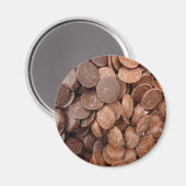 Aimant jetons au chocolat (Recto/Verso)
