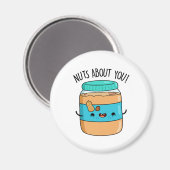 Aimant Jeu À Propos De Vous Drôle Pun Beurre D'Arachide (Recto/Verso)