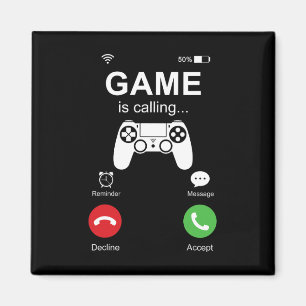 Aimant Jeu Appelle Drôle Joueur Jeux Vidéo Jouer Hommes